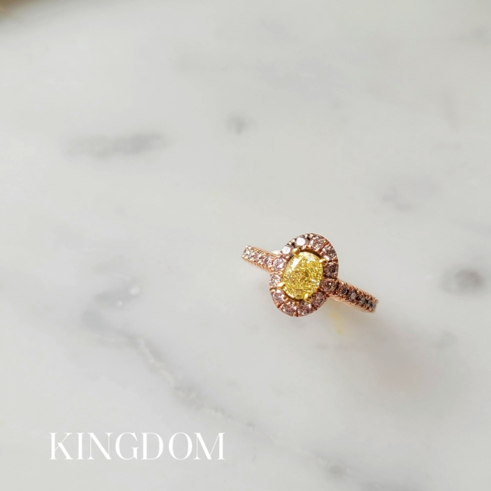 Yellow Diamond Rose Gold Ring